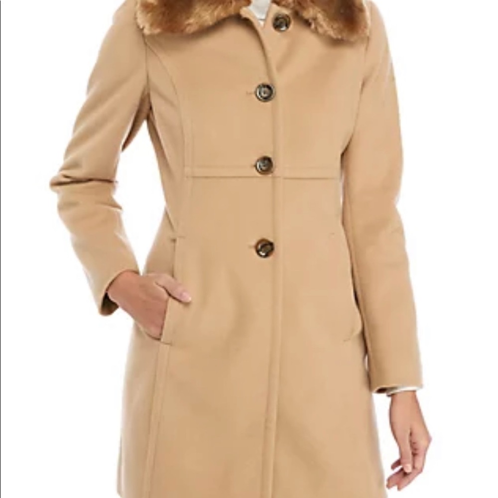 NWT Faux Fur Camel Jacket from Forecaster of Boston